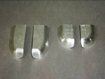 鋁制件去氧化皮、啞光處理前后